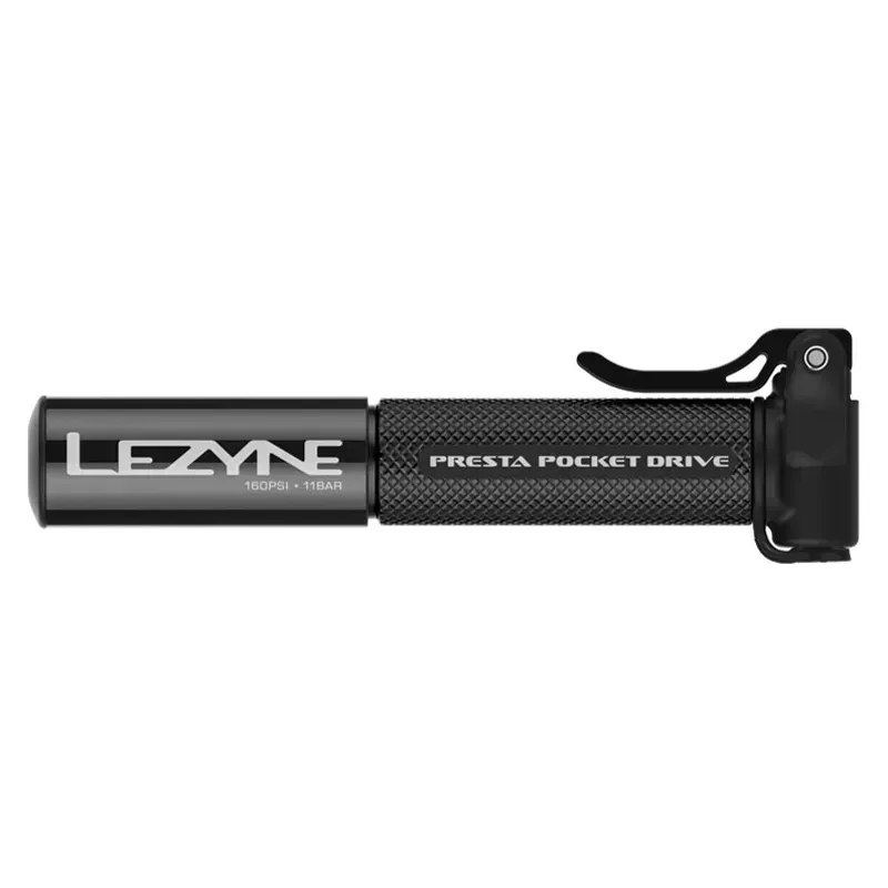 Lezyne Presta Pocket Drive Pump in Black/Gold