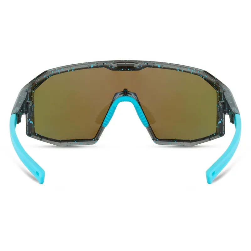Madison Eyewear Enigma Sunglasses w/3 Lens Pack in Blue Black Splatter-1