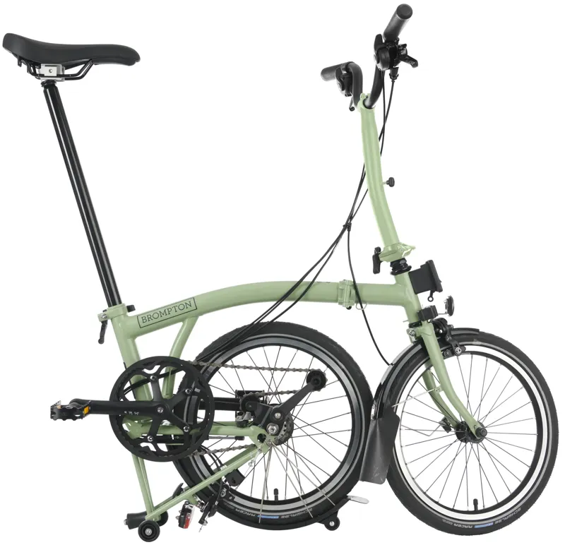 Brompton C Line Explore Folding Bike in Matcha Green-1