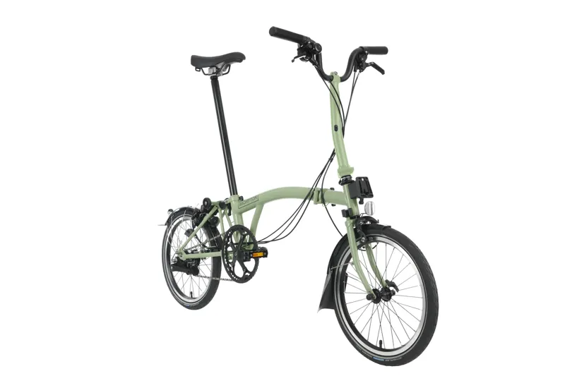 Brompton C Line Explore Folding Bike in Matcha Green-2