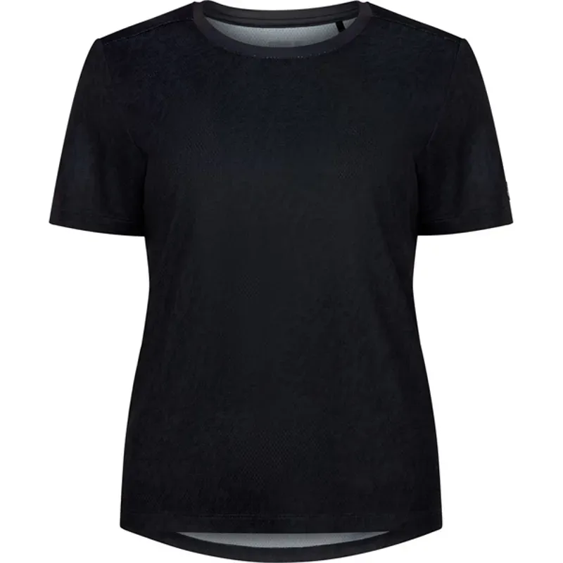 Madison Roam Performance Womens Short Sleeve Tee in Black 