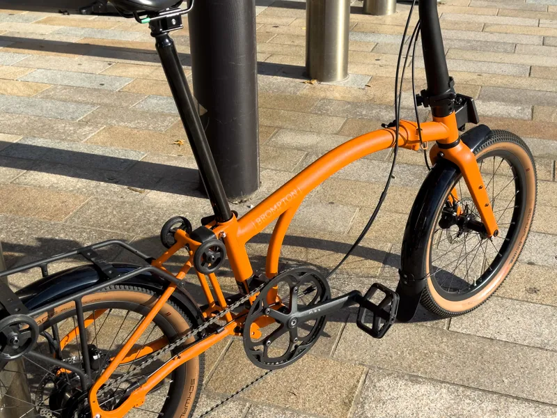 ex-Demo Brompton G-line orange Medium folding bike-1
