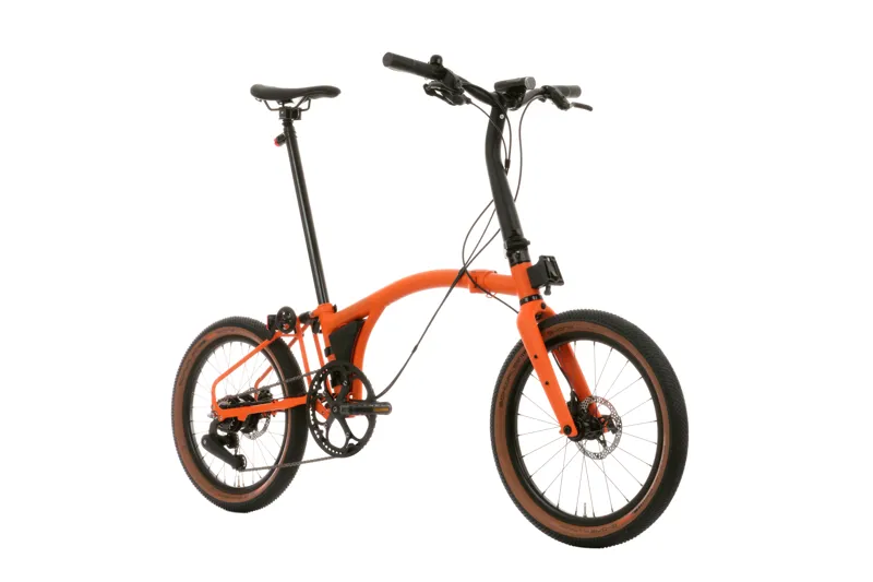 ex-Demo Brompton G-line orange Medium folding bike-4