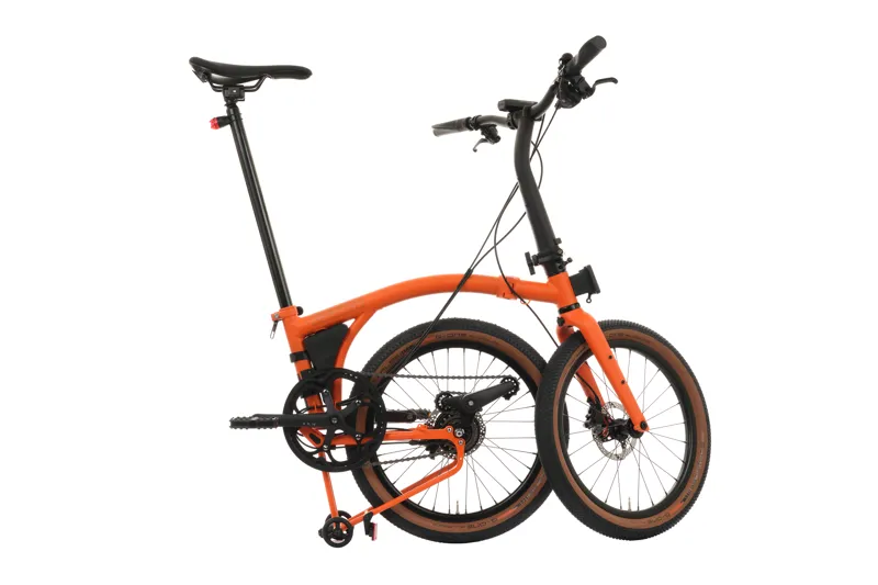 ex-Demo Brompton G-line orange Medium folding bike-5
