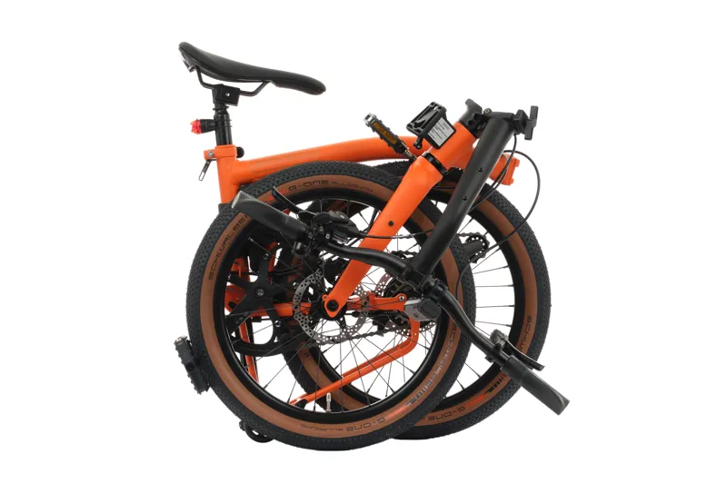 ex-Demo Brompton G-line orange Medium folding bike-6