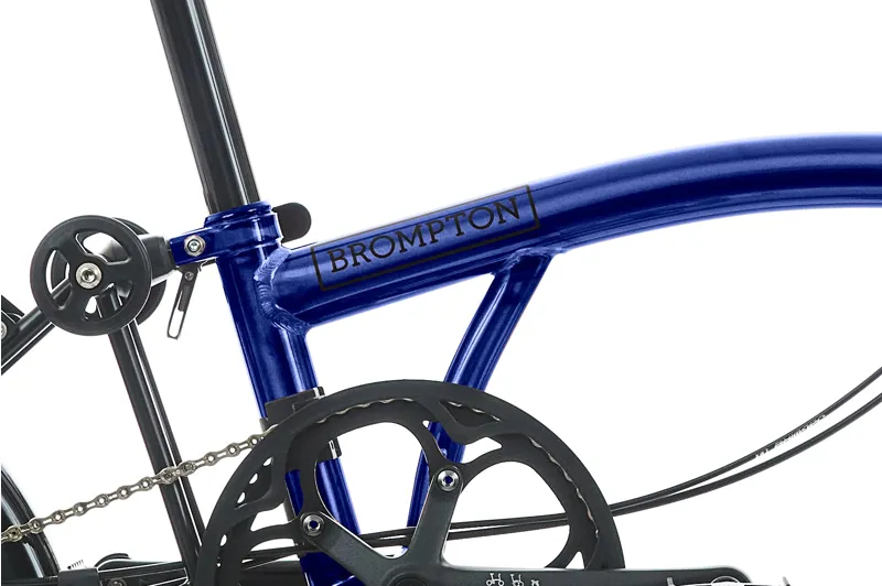 Brompton P Line Folding Bike Bolt Blue Lacquer 12 speed-6