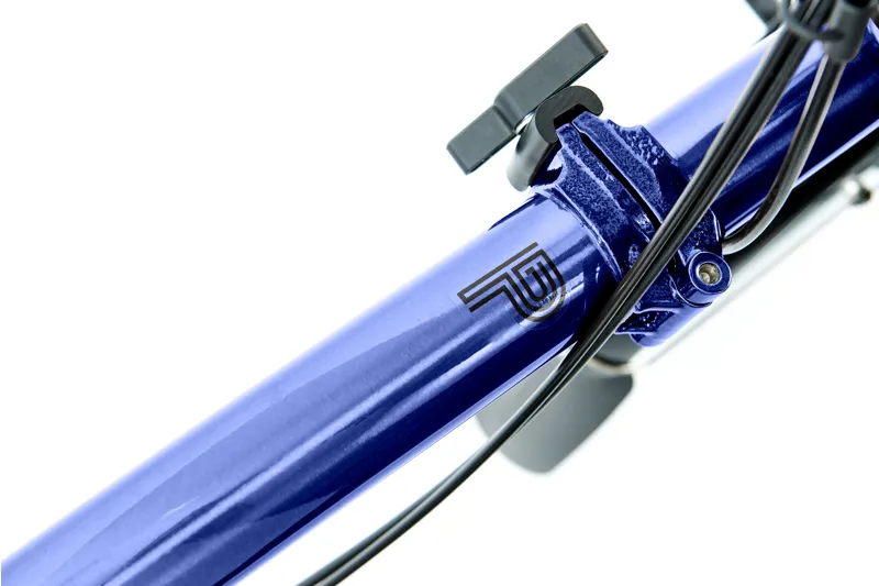 Brompton P Line Folding Bike Bolt Blue Lacquer 12 speed-7
