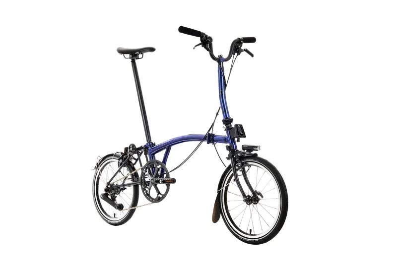 Brompton P Line Folding Bike Bolt Blue Lacquer 12 speed
