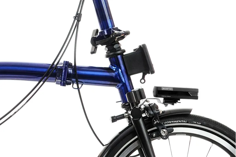 Brompton P Line Folding Bike Bolt Blue Lacquer 12 speed-5