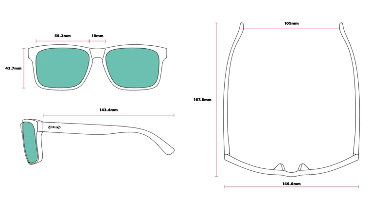 Goodr Grand G Sunglasses - Grim Reaper's Spring Fling-5