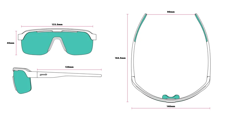 Goodr Bolt G Sunglasses - The Jungle is My Gym-5