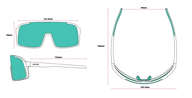 Goodr Astro G Sunglasses - Ready the Confetti Cannon-5