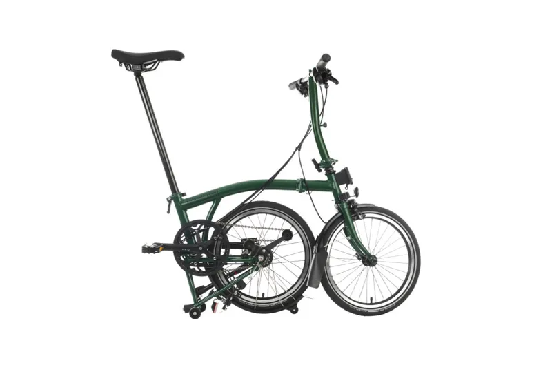 Brompton C Line Explore Folding Bike in Racing Green-1