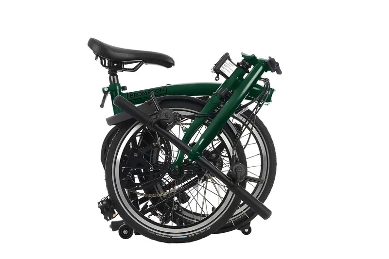 Brompton C Line Explore Folding Bike in Racing Green-2