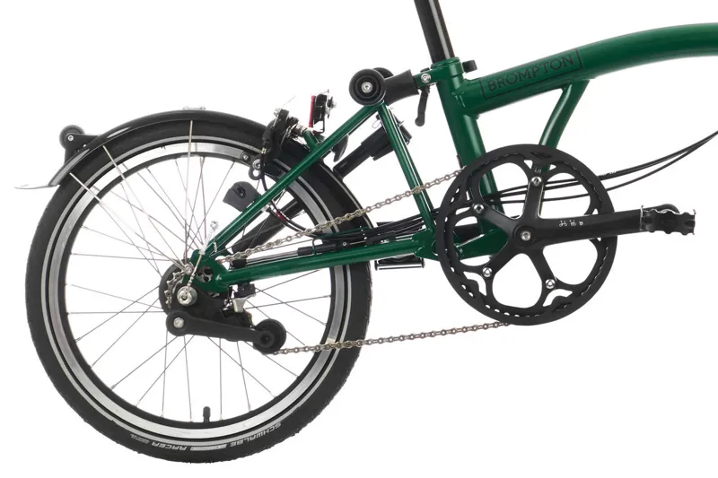 Brompton C Line Explore Folding Bike in Racing Green-3