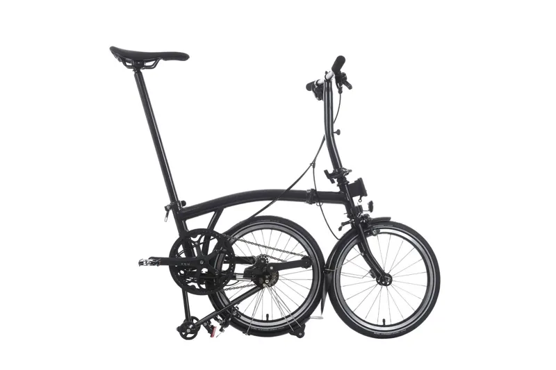 Brompton P Line Explore Folding Bike in Midnight Black-1