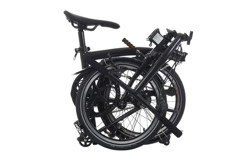 Brompton P Line Explore Folding Bike in Midnight Black-2