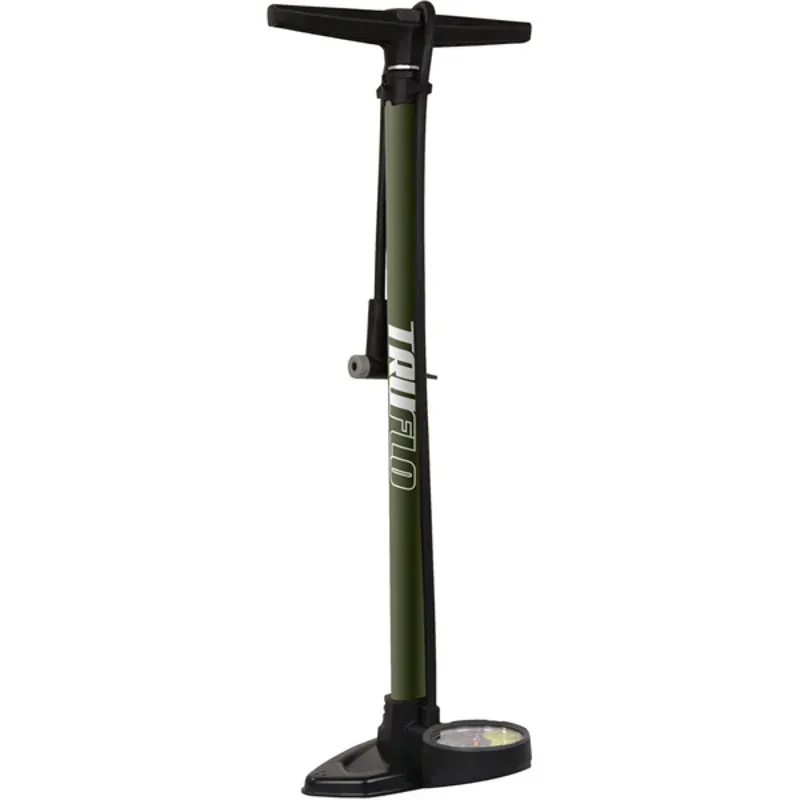 Truflo Supertrax Floor Pump in Olive Green