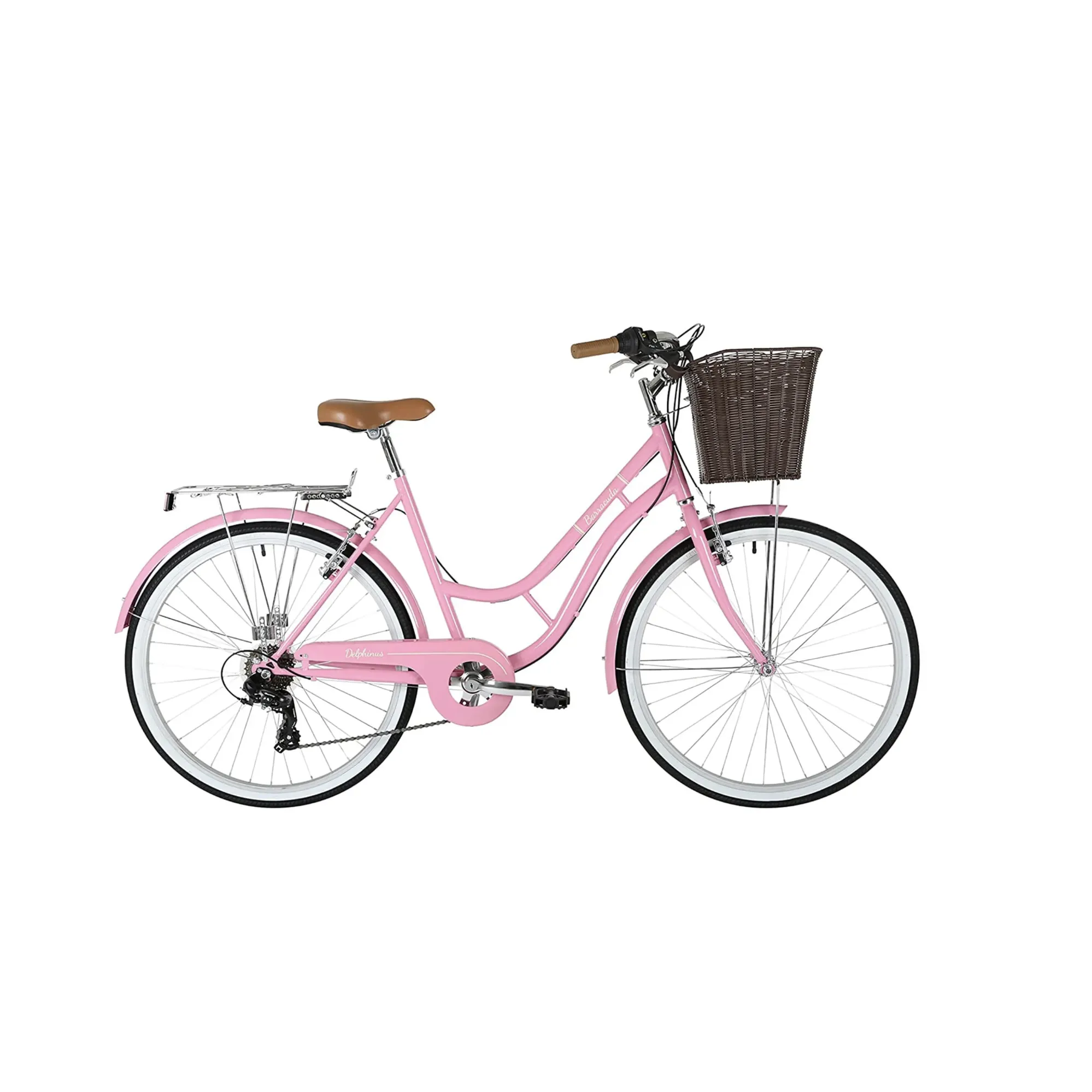 Pink Vintage Ladies Bicycle Ladies Classic 7-Speed Vintage Bike