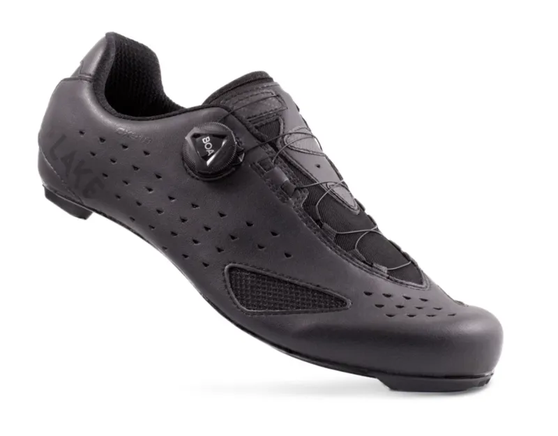 LAKE CX219 ROAD CYCLING SHOES IN BLACK SIZE: EU 46