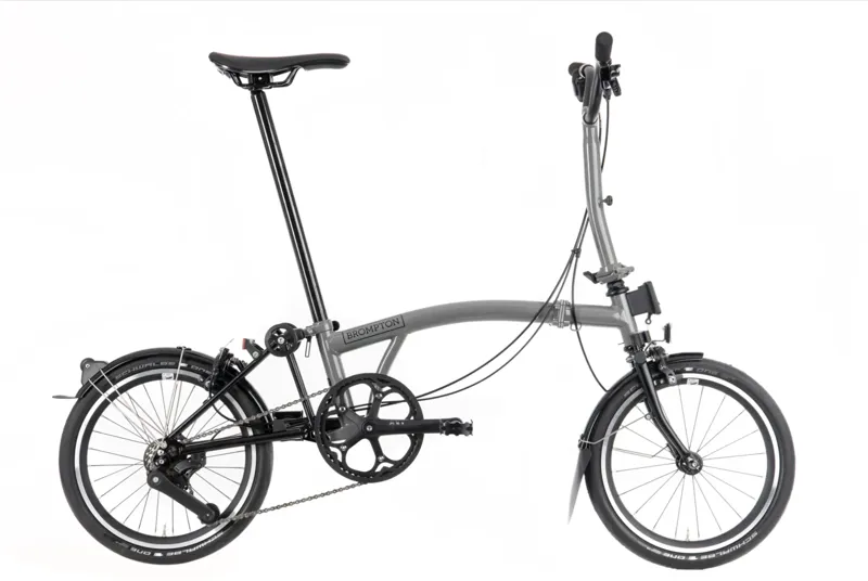 Brompton P Line Urban Folding Bike in Storm Grey