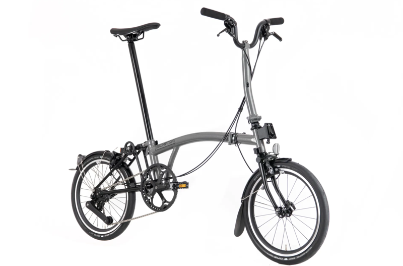Brompton P Line Urban Folding Bike in Storm Grey-1