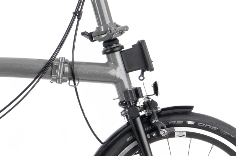 Brompton P Line Urban Folding Bike in Storm Grey-4