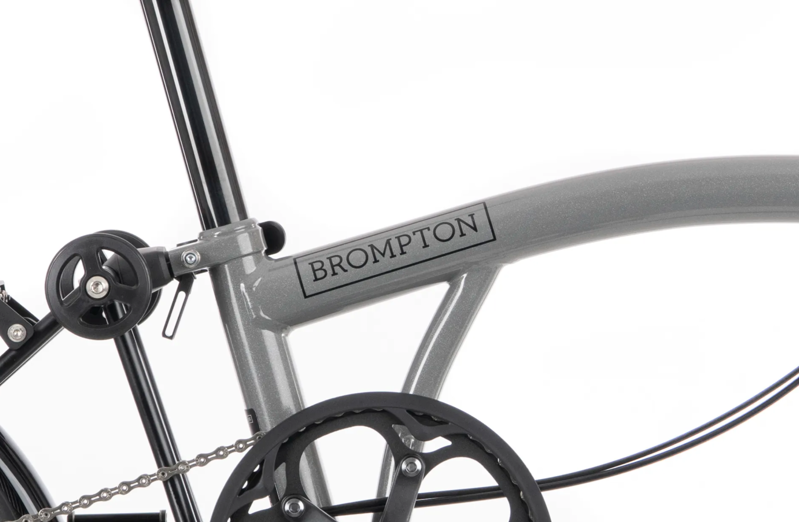 Brompton P Line Urban Folding Bike in Storm Grey-5