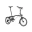 Brompton P Line Urban Folding Bike in Midnight Black - Telescopic Seatpost