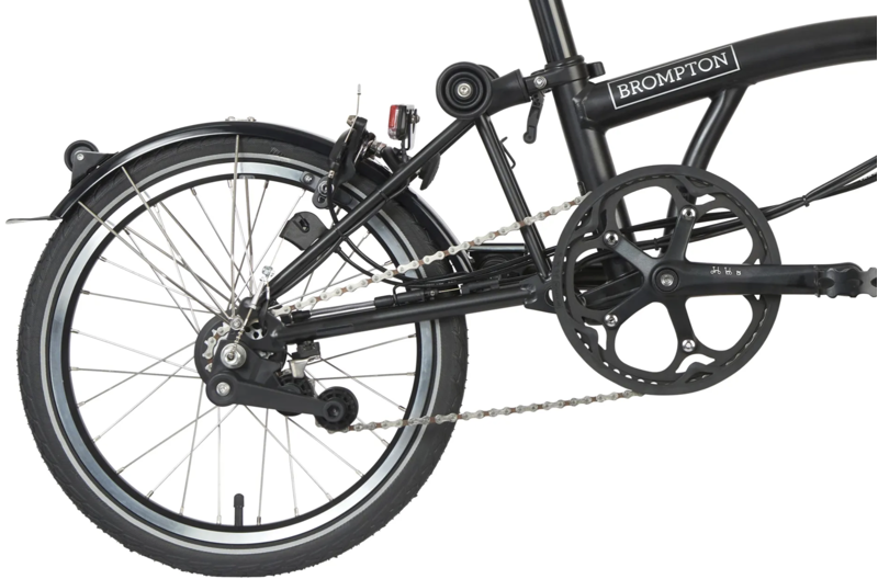 Brompton Electric C Line Explore Folding Bike in Black - Telescopic Seatpost-7