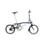 Brompton C Line Explore Folding Bike in Archive Tempest Blue - Extended Seatpost