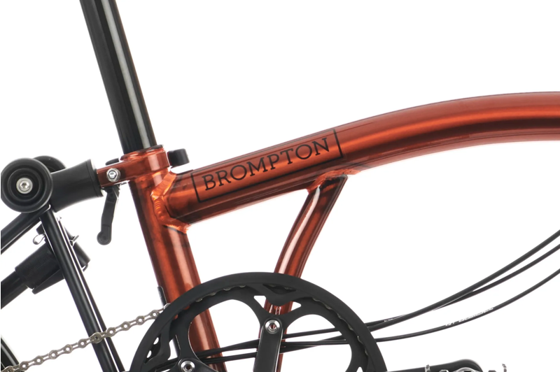 Brompton C Line Explore Folding Bike In Flame Lacquer-3