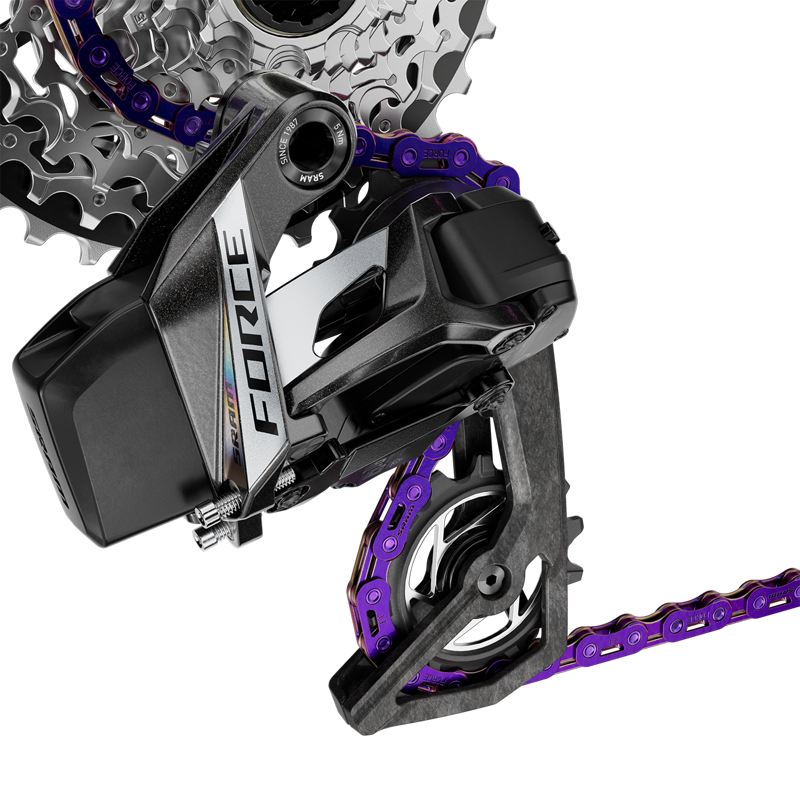 SRAM Force D1 Flattop 12/13-speed Chain w/ PowerLock in Purple-3