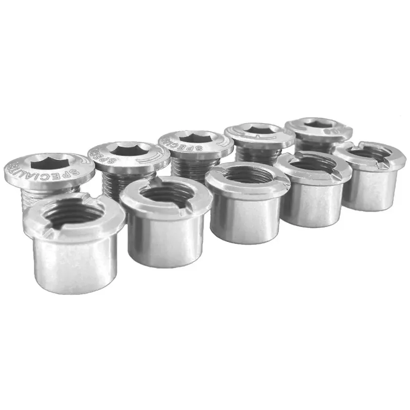 TA Double Alloy Chainring Bolts in Silver