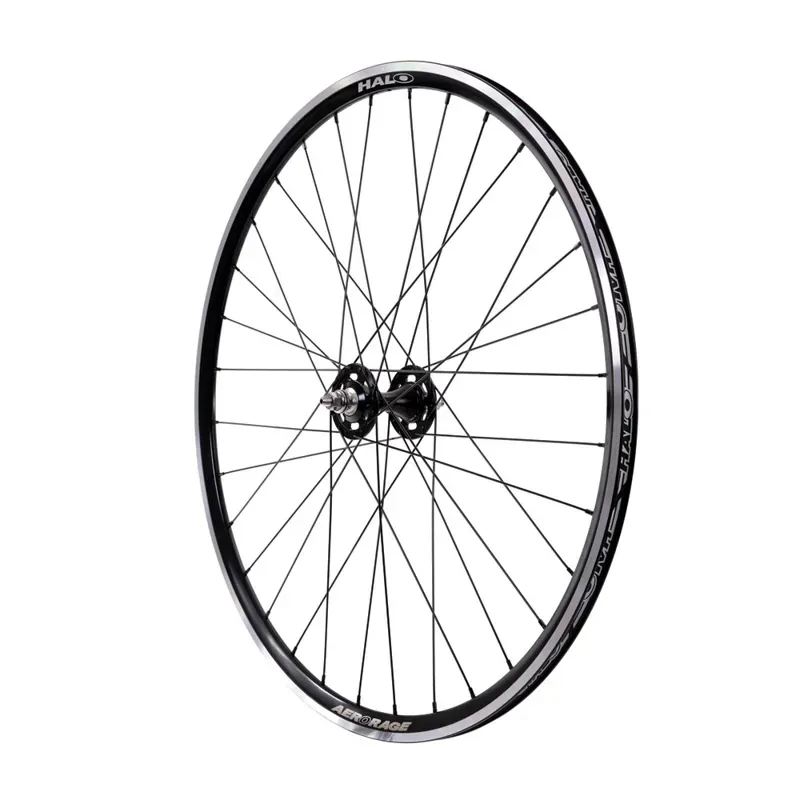 Halo Aero Rage Track 700c Front Wheel in Black